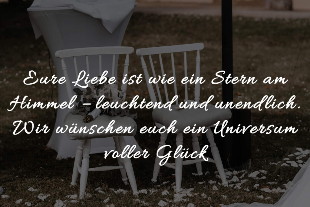 Glückwünsche zur Hochzeit