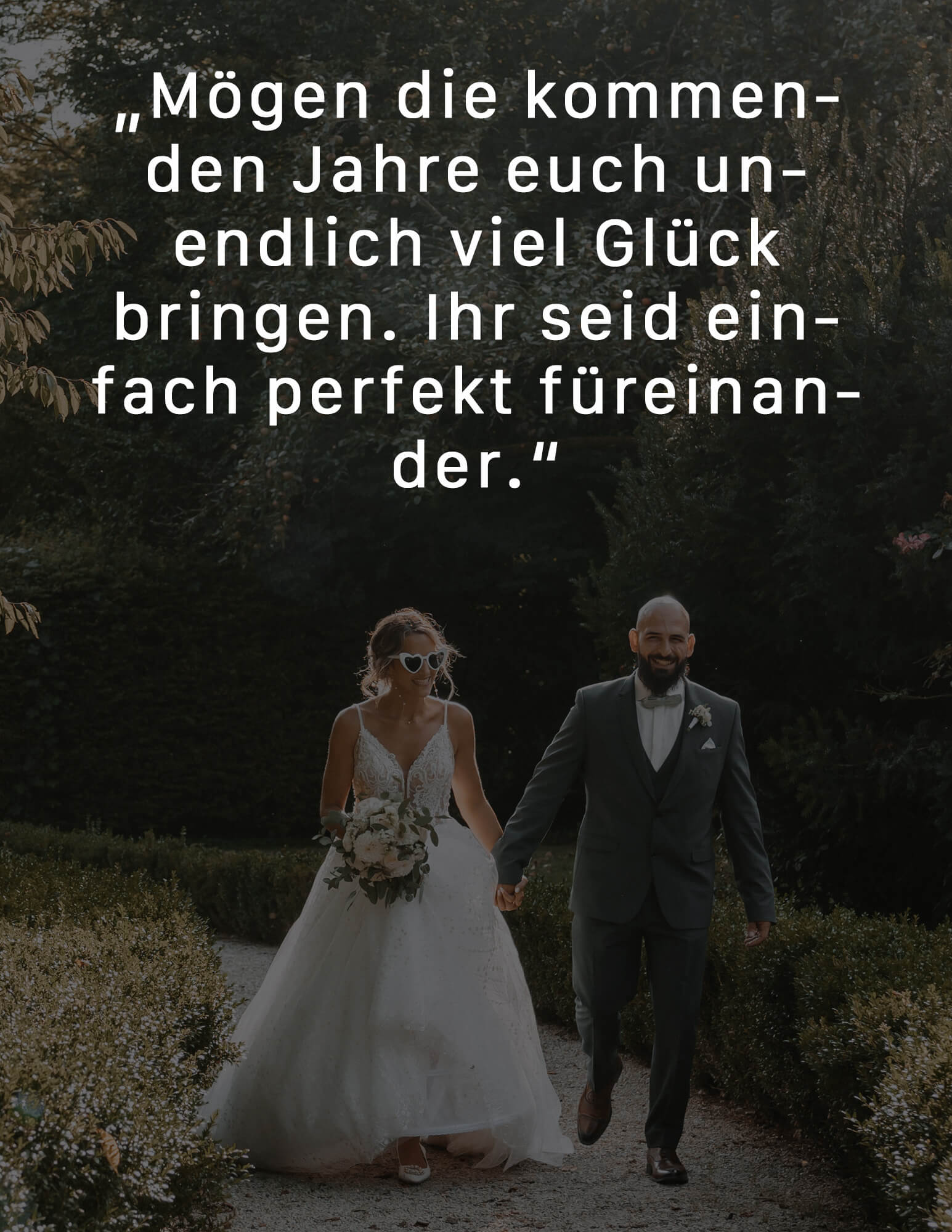 Glückwünsche zur Hochzeit